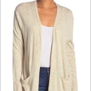 Madewell Ryder Lightweight Summer Cardigan Size Medium in Oatmeal
